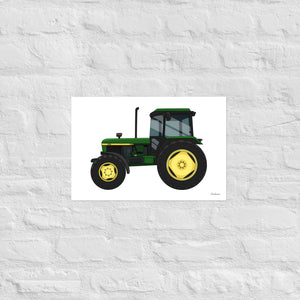 Furrow & Fields Poster John Deere 3050 4WD | Poster Quality Farmers Merch