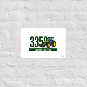 Furrow & Fields Poster John Deere 3350 | Poster Quality Farmers Merch