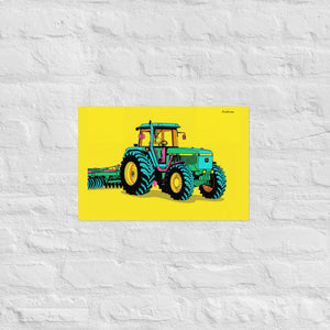 Furrow & Fields Poster John Deere 4955 Pop Art | Poster Quality Farmers Merch