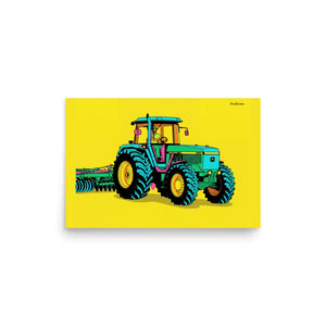 Furrow & Fields Poster John Deere 4955 Pop Art | Poster Quality Farmers Merch