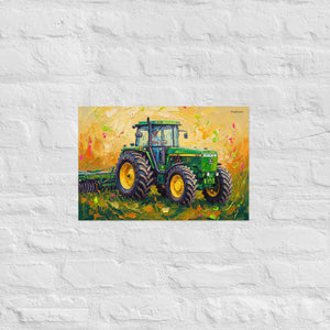 Furrow & Fields Poster John Deere 4955 Splash Art | Poster Quality Farmers Merch