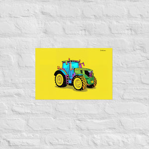 Furrow & Fields Poster John Deere 6R 250 Pop Art | Poster Quality Farmers Merch