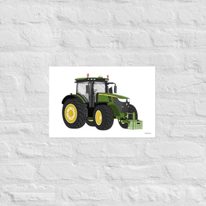 Furrow & Fields Poster John Deere 7310 R | Poster Quality Farmers Merch