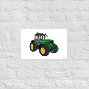 Furrow & Fields Poster John Deere 7710 | Poster Quality Farmers Merch