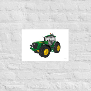 Furrow & Fields Poster John Deere 7820 | Poster Quality Farmers Merch
