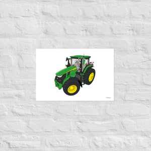 Furrow & Fields Poster John Deere 7R 350 auto powr | Poster Quality Farmers Merch