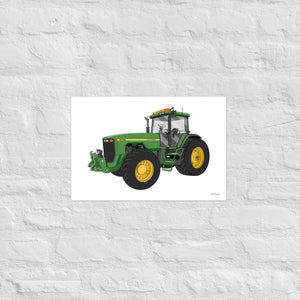 Furrow & Fields Poster John Deere 8200 | Poster Quality Farmers Merch