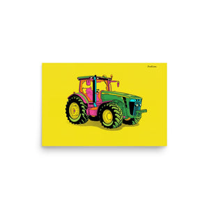 Furrow & Fields Poster John Deere 8345R Pop Art | Poster Quality Farmers Merch