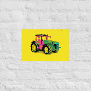 Furrow & Fields Poster John Deere 8345R Pop Art | Poster Quality Farmers Merch