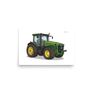 Furrow & Fields Poster John Deere 8345R | Poster Quality Farmers Merch