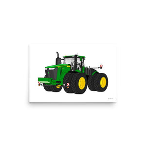 Furrow & Fields Poster John Deere 9R 640 | Poster Quality Farmers Merch