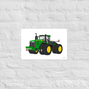 Furrow & Fields Poster John Deere 9R 640 | Poster Quality Farmers Merch