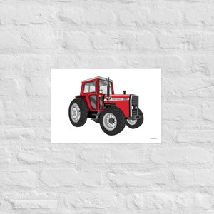 Furrow & Fields Poster Massey 590 4WD | Poster Quality Farmers Merch