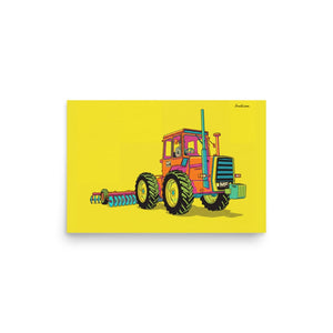 Furrow & Fields Poster Massey Ferguson 1200 Pop Art | Poster Quality Farmers Merch