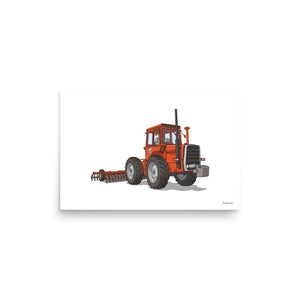 Furrow & Fields Poster Massey Ferguson 1200 | Poster Quality Farmers Merch