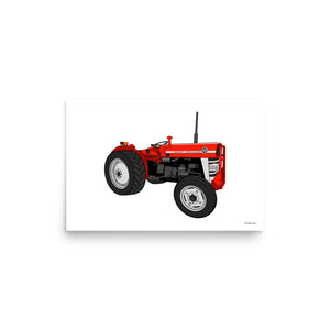Furrow & Fields Poster Massey Ferguson 135 | Poster Quality Farmers Merch