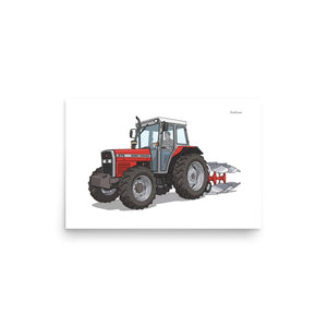 Furrow & Fields Poster Massey Ferguson 375 | Poster Quality Farmers Merch