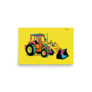 Furrow & Fields Poster Massey Ferguson 50E Pop Art | Poster Quality Farmers Merch