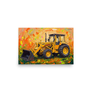 Furrow & Fields Poster Massey Ferguson 50E Splash Art | Poster Quality Farmers Merch