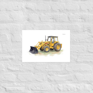 Furrow & Fields Poster Massey Ferguson 50E Watercolor | Poster Quality Farmers Merch