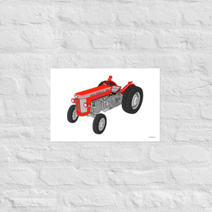Furrow & Fields Poster Massey-Ferguson 65 Mark II | Poster Quality Farmers Merch