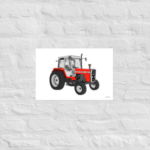 Furrow & Fields Poster Massey Ferguson 698T | Poster Quality Farmers Merch