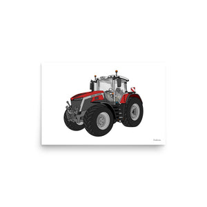 Furrow & Fields Poster Massey Ferguson 9X | Poster Quality Farmers Merch