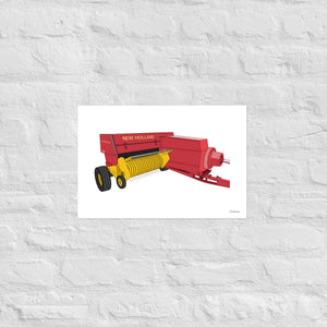 Furrow & Fields Poster New Holland 274 Square Baler | Poster Quality Farmers Merch