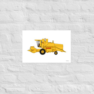 Furrow & Fields Poster New Holland Clayson 8070 | Poster Quality Farmers Merch