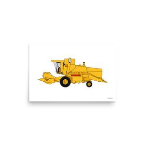 Furrow & Fields Poster New Holland Clayson 8070 | Poster Quality Farmers Merch