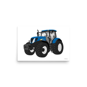 Furrow & Fields Poster New Holland The 7040-1 | Poster Quality Farmers Merch