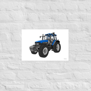 Furrow & Fields Poster New Holland TM 150 Super Steer | Poster Quality Farmers Merch