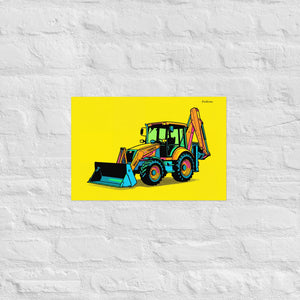 Furrow & Fields Poster Terex 860 Elite Pop Art | Poster Quality Farmers Merch