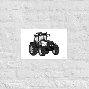 Furrow & Fields Poster Valmet Mega 8600 | Poster Quality Farmers Merch