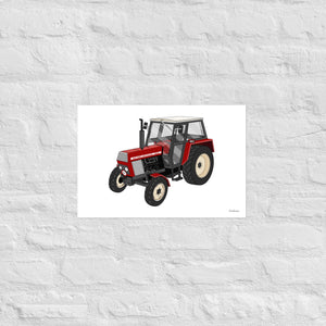 Furrow & Fields Poster Zetor Crystal 8011 | Poster Quality Farmers Merch