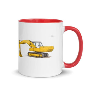 Furrow & Fields Red / 11 oz JCB 806 | Mug with Color Inside Quality Farmers Merch