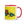 Furrow & Fields Red / 11 oz JCB TM420 Pop Art | Mug with Color Inside Quality Farmers Merch