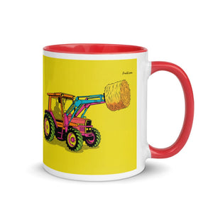 Furrow & Fields Red / 11 oz Massey Ferguson 3070 Autotronic Pop Art | Mug with Color Inside Quality Farmers Merch