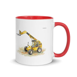 Furrow & Fields Red / 11 oz Sanderson 726 Teleporter Watercolor | Mug with Color Inside Quality Farmers Merch