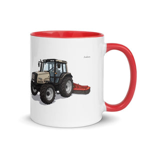 Furrow & Fields Red / 11 oz Valtra 6750 | Mug with Color Inside Quality Farmers Merch