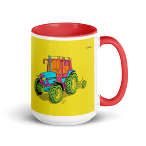 Furrow & Fields Red Case IH 4240 XL Pro Pop Art | 15 oz Mug with Color Inside Quality Farmers Merch