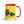 Furrow & Fields Red JCB TM420 Pop Art | 15 oz Mug with Color Inside Quality Farmers Merch