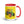 Furrow & Fields Red John Deere 4350 Pop Art | 15 oz Mug with Color Inside Quality Farmers Merch
