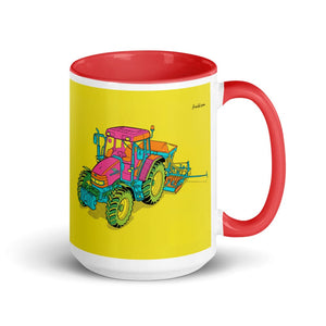 Furrow & Fields Red McCormick MC115 Pop Art | 15 oz Mug with Color Inside Quality Farmers Merch
