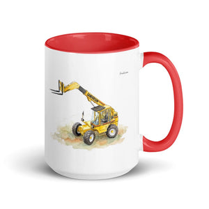 Furrow & Fields Red Sanderson 726 Teleporter Watercolor | 15 oz Mug with Color Inside Quality Farmers Merch
