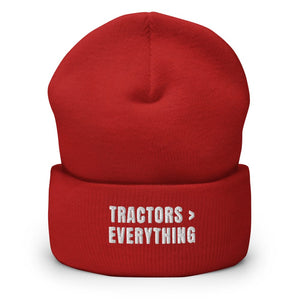 Furrow & Fields Red Tractors > Everything | Cuffed Beanie Quality Farmers Merch
