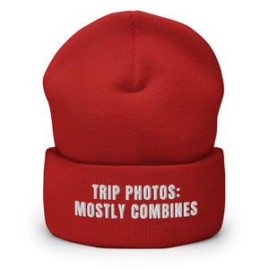 Furrow & Fields Red Trip Photos: Mostly Combines | Cuffed Beanie Quality Farmers Merch