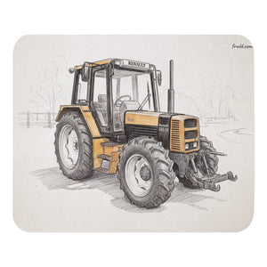 Furrow & Fields Renault 145.14 TX Pencil Sketch | Mouse Mat Quality Farmers Merch