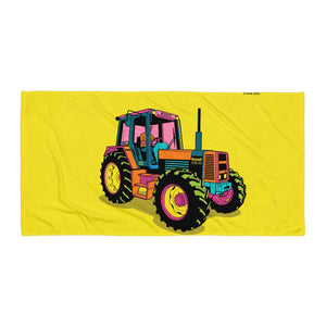 Furrow & Fields Renault 145.14 TX Pop Art | Beach Towel Quality Farmers Merch