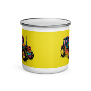 Furrow & Fields Renault 145.14 TX Pop Art | Enamel Mug Quality Farmers Merch